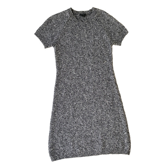 THEORY Womens Medium Sweater Dress Cecile B Loryelle Gray Wool Knit Career Work - Picture 1 of 9